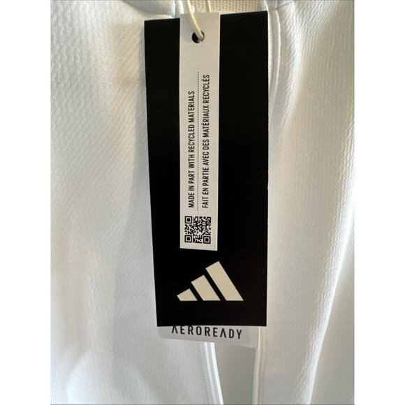 "NEW Adidas Women's Knitted Golf Jacket XS White, Soft Double Knit, HS8975 - Picture 12 of 14